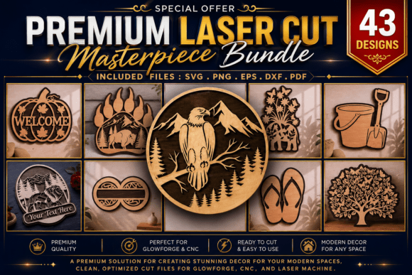Download Premium Laser Cut Masterpiece Bundle - Pie Collection
